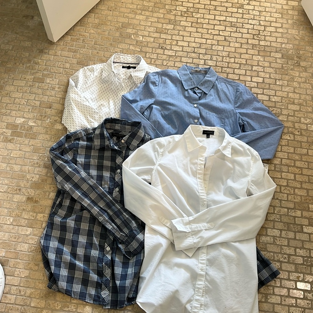 Set of 4 Blouses Banana Republic and The Limited